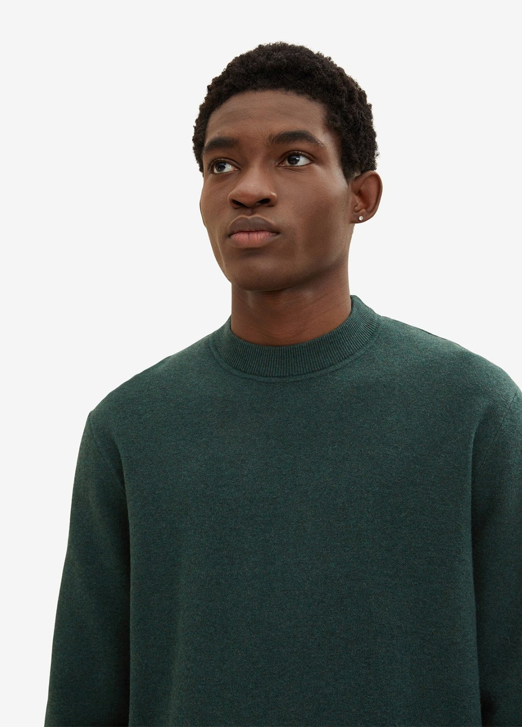Темно-зеленый зимний свитер Tom Tailor