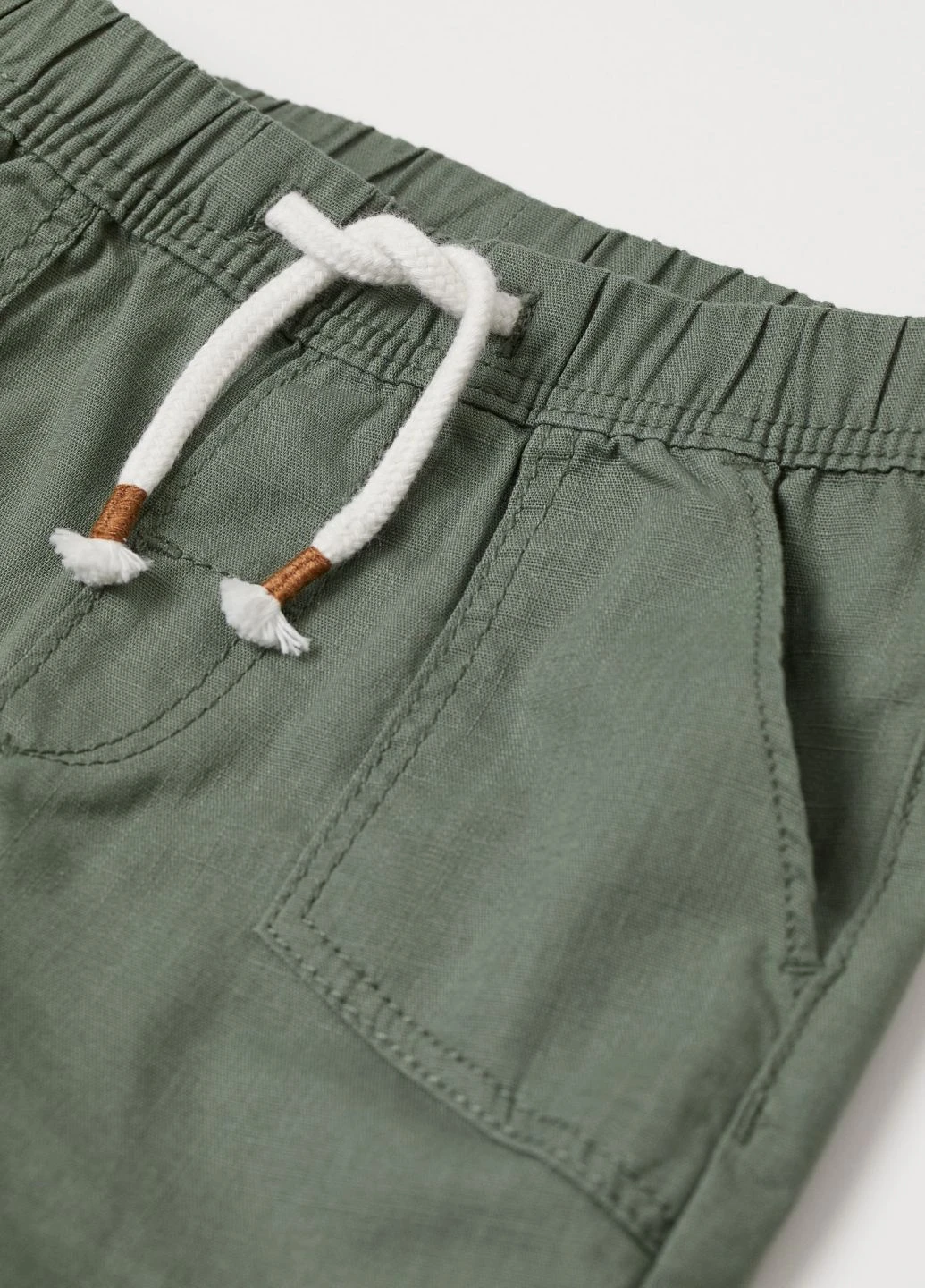 Зеленые кэжуал летние брюки H&M