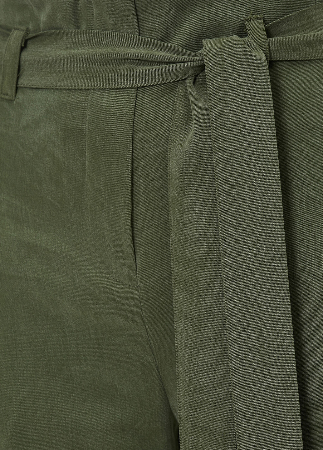 Оливковые кэжуал демисезонные зауженные, укороченные брюки KOTON