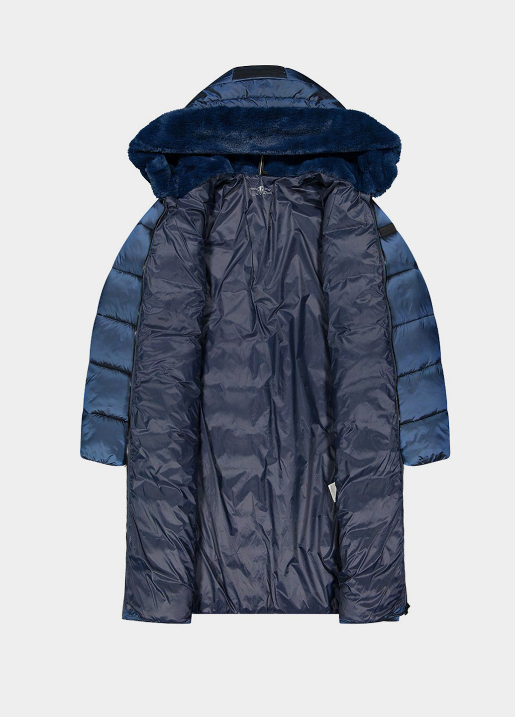 Темно-синя зимня куртка CMP WOMAN COAT FIX HOOD