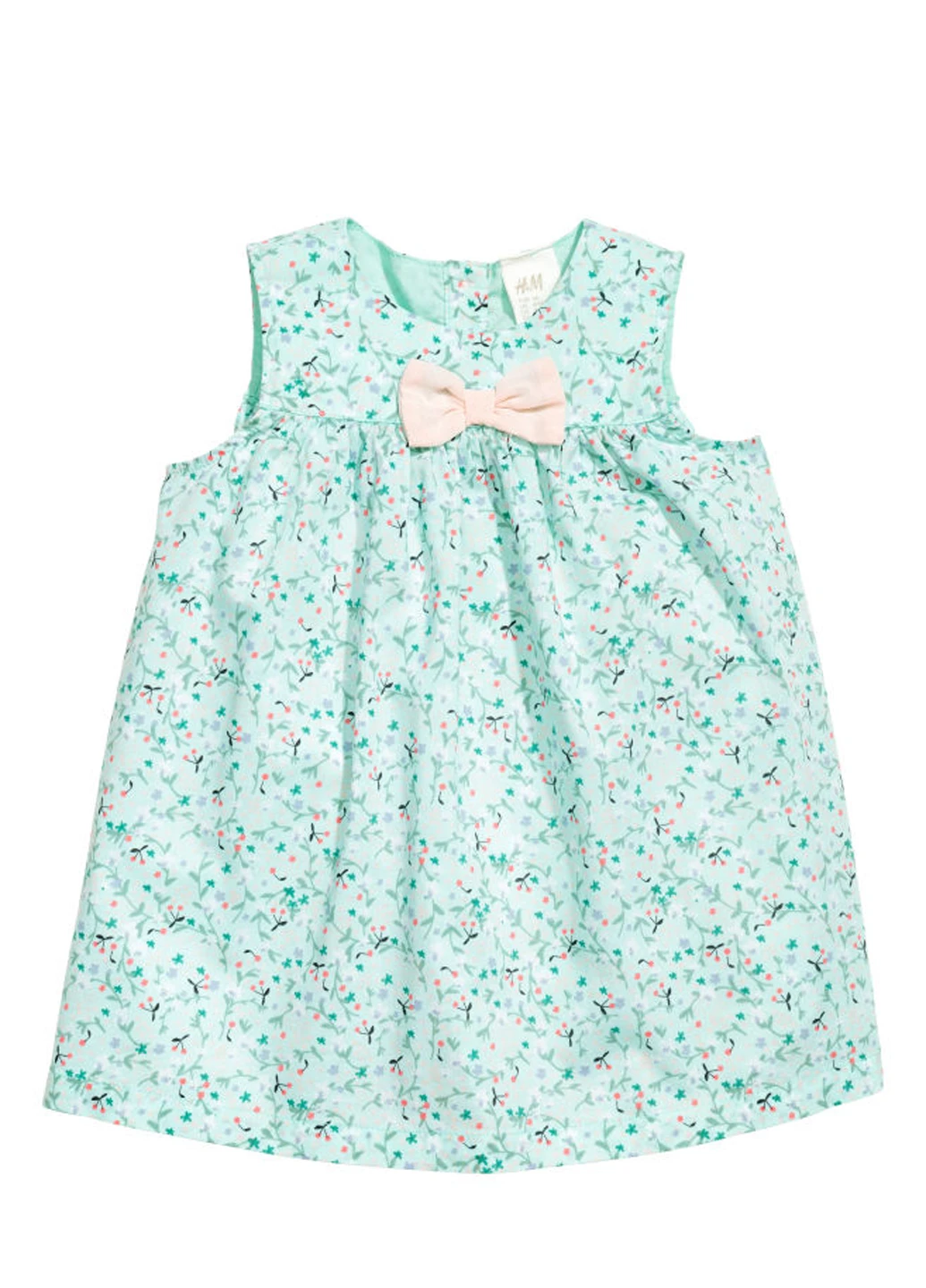 Мятное платье H&M (96011356)