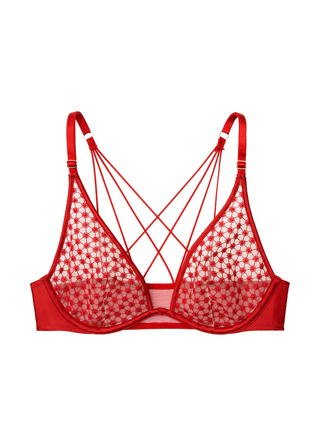 Красный демисезонный комплект (лиф, трусы) Victoria's Secret