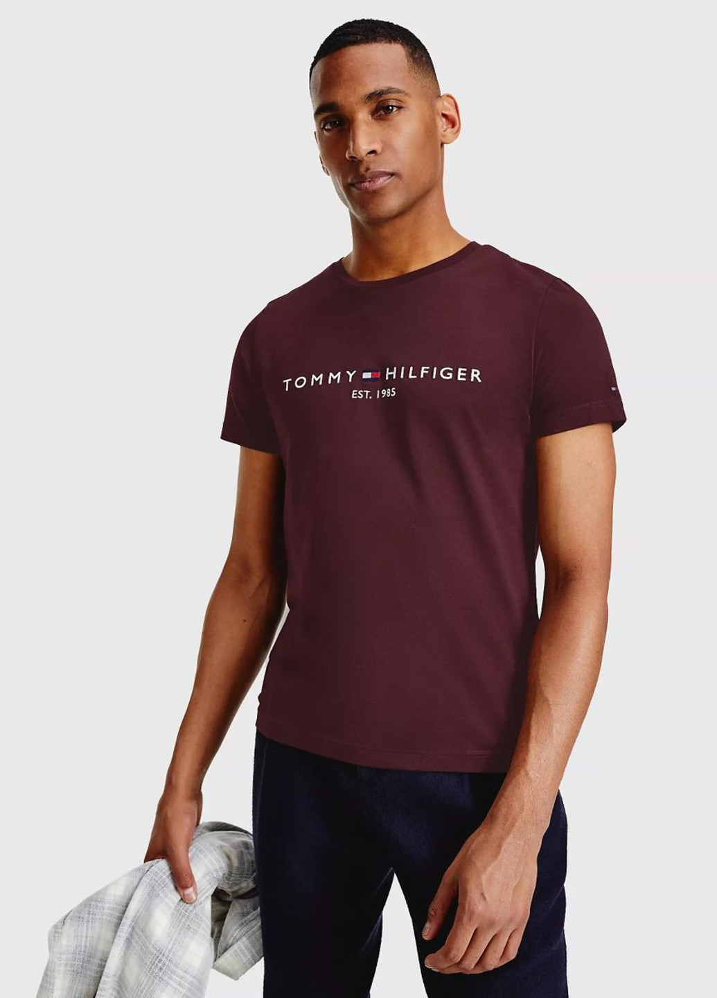 Бордова футболка Tommy Hilfiger
