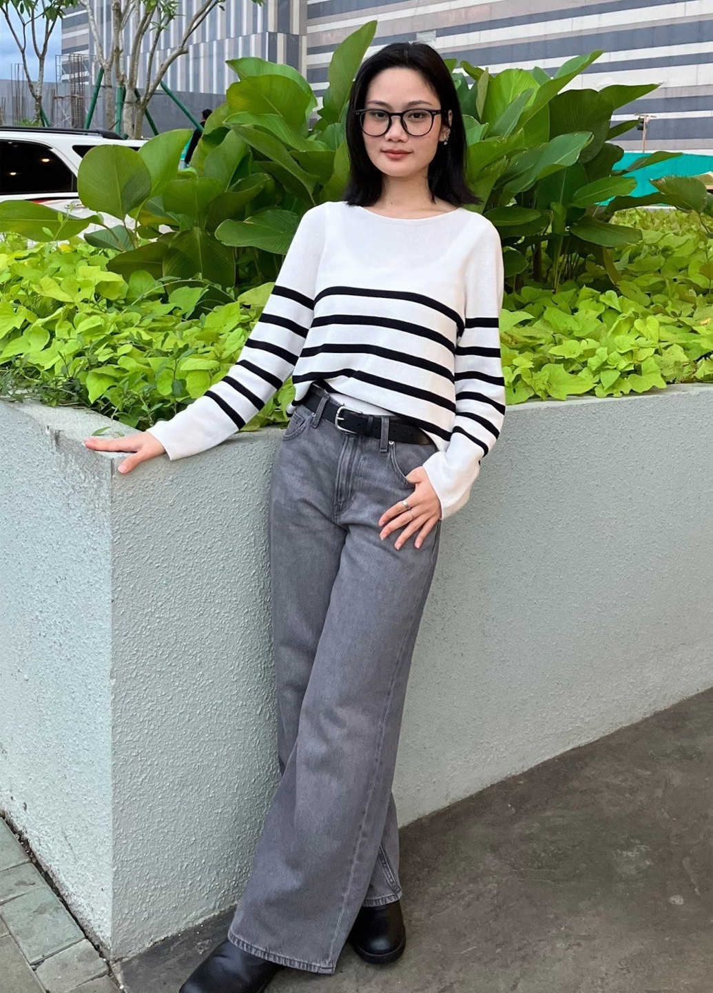 Белый демисезонный джемпер джемпер Uniqlo