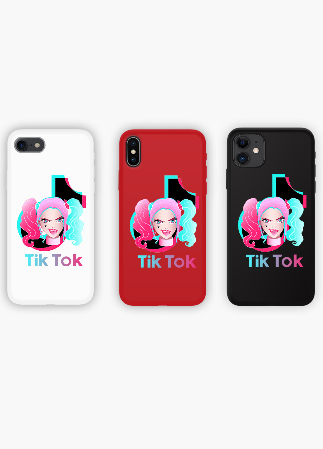 Чохол силіконовий Apple Iphone 8 plus Харлі Квінн (Куінн) ТікТок (Harley Quinn TikTok) (6154-1646) MobiPrint (219518159)