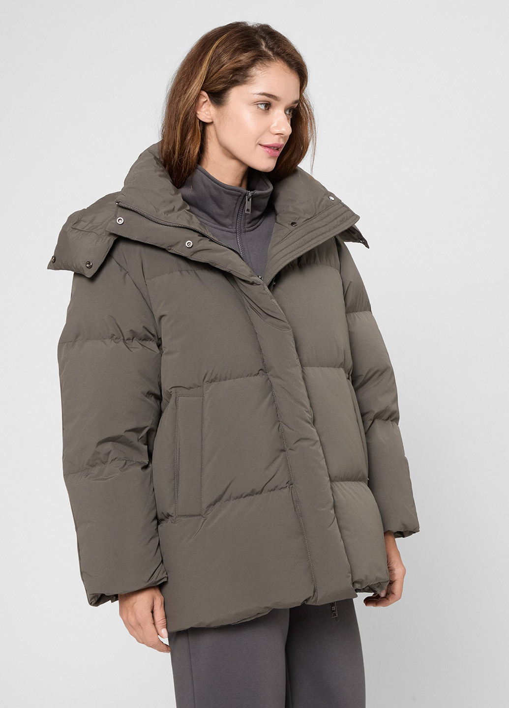 Оливковий (хакі) зимній Пуховик PRPY