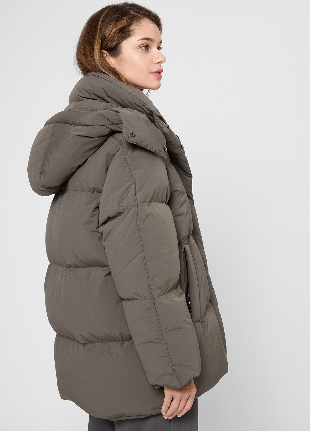 Оливковий (хакі) зимній Пуховик PRPY