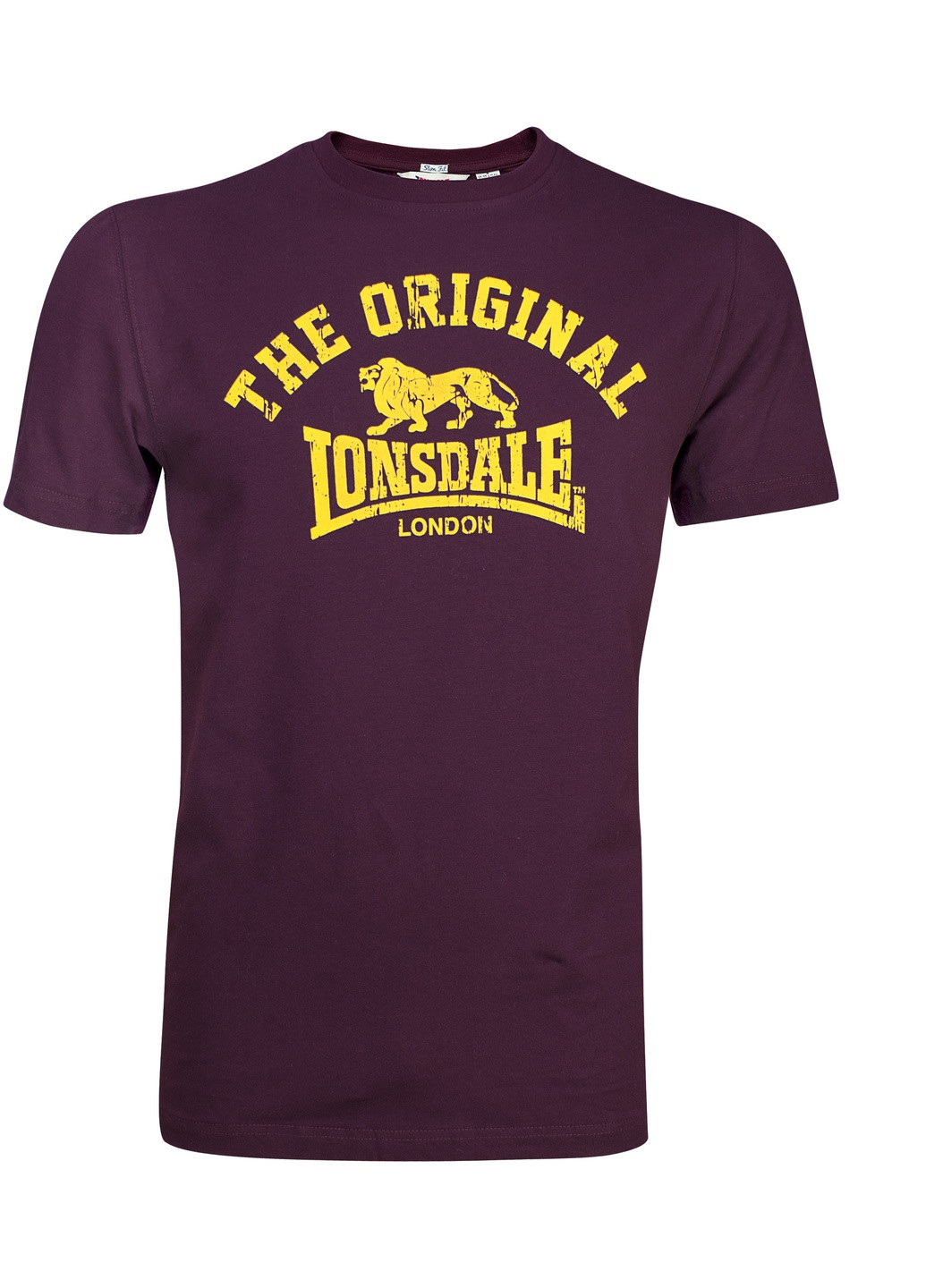 Бордовая футболка Lonsdale ORIGINAL