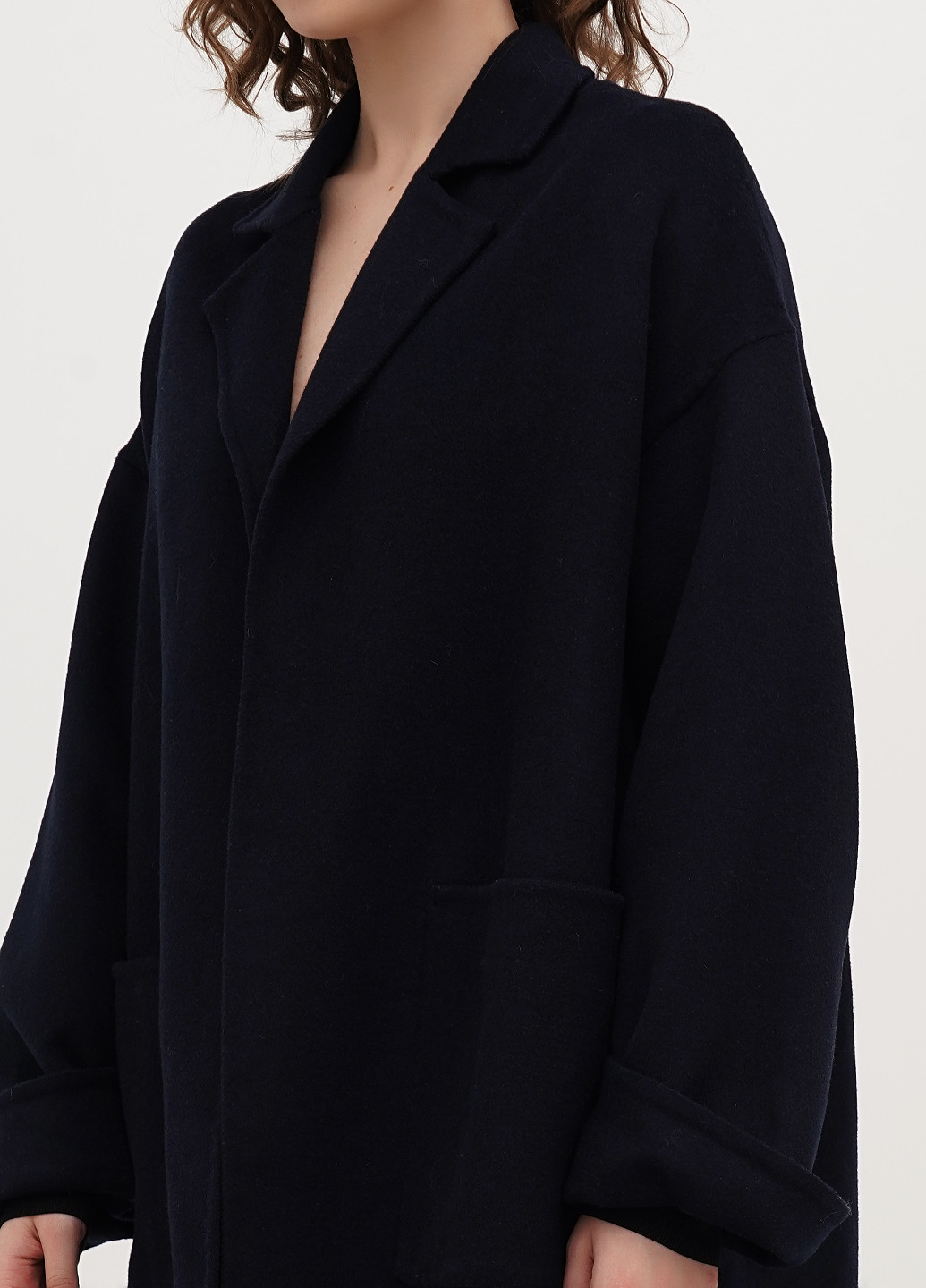 Темно-синее демисезонное Пальто H&M