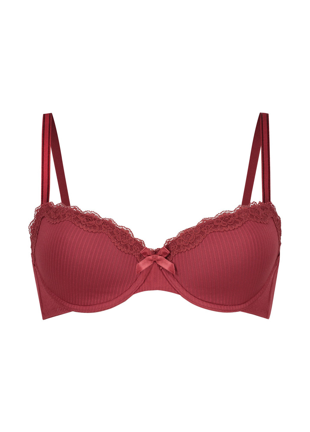 Бордовий бюстгальтер Hunkemoller з кісточками поліамід