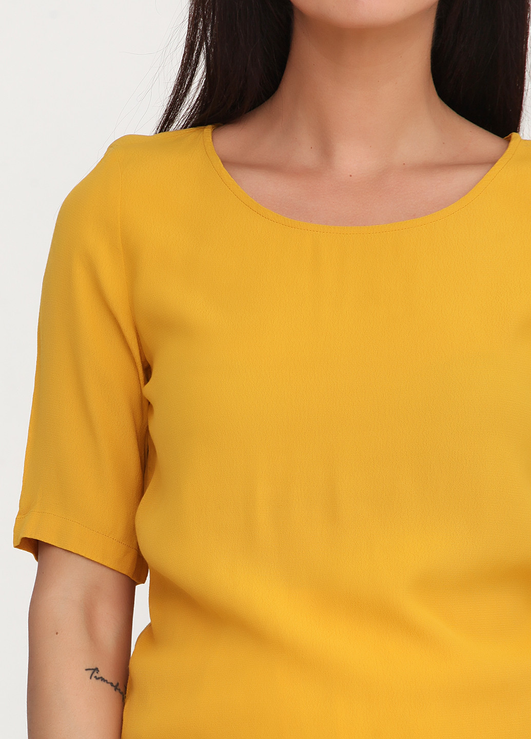 Желтая летняя блуза Minimum