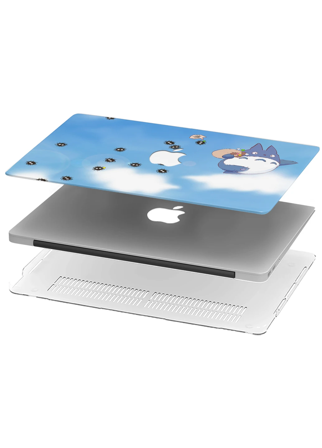Чехол пластиковый для Apple MacBook Pro 15 A1707 / A1990 Мой сосед Тоторо (My Neighbor Totoro) (9649-1899) MobiPrint (218505460)