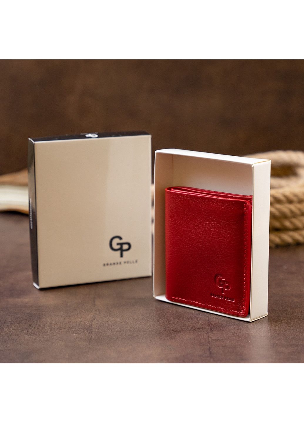 Жіночий шкіряний гаманець 9,5х10х2 см Grande Pelle (252128999)