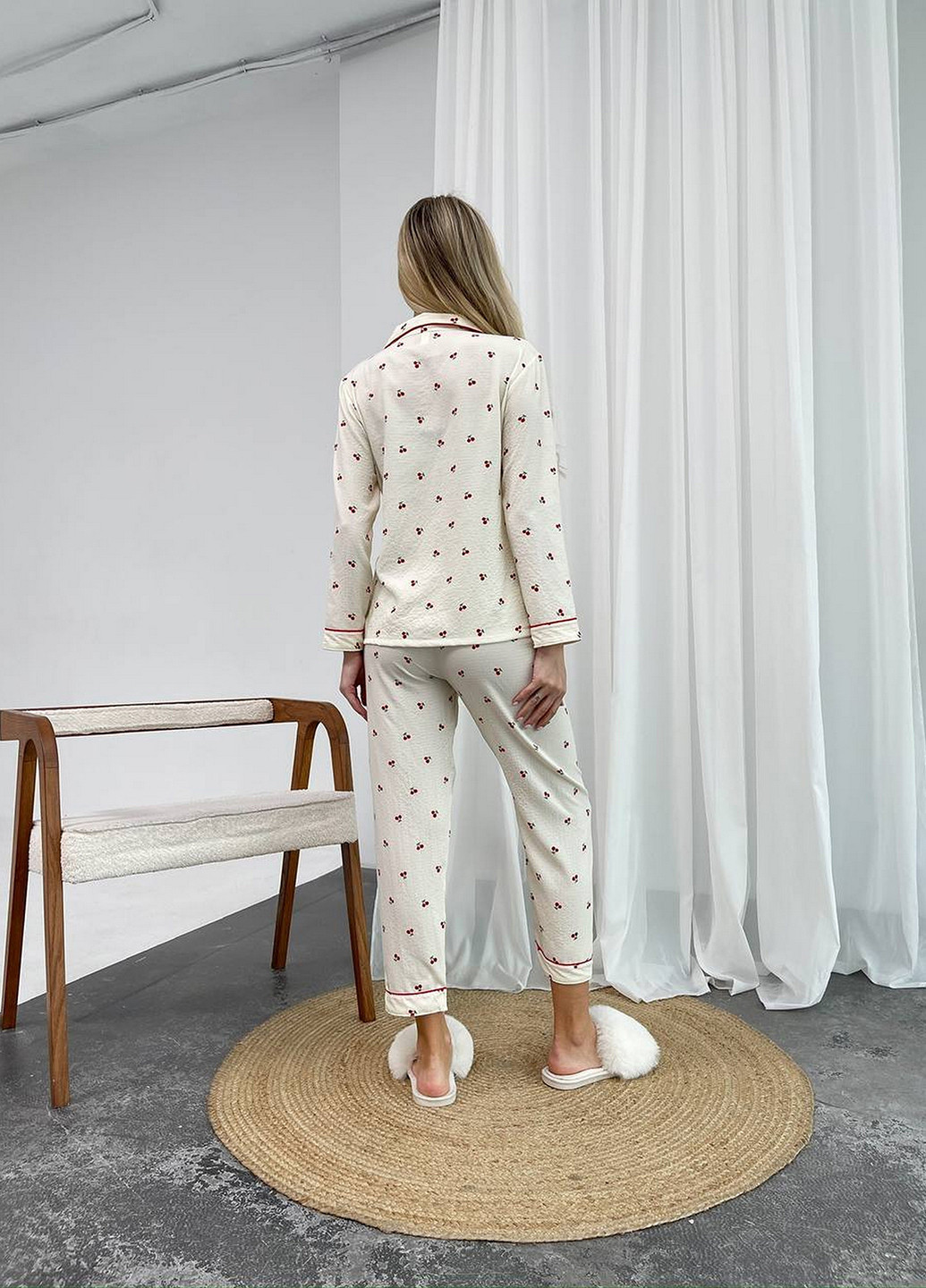 Молочна всесезон піжама (сорочка, штани) сорочка + брюки NOVA VEGA