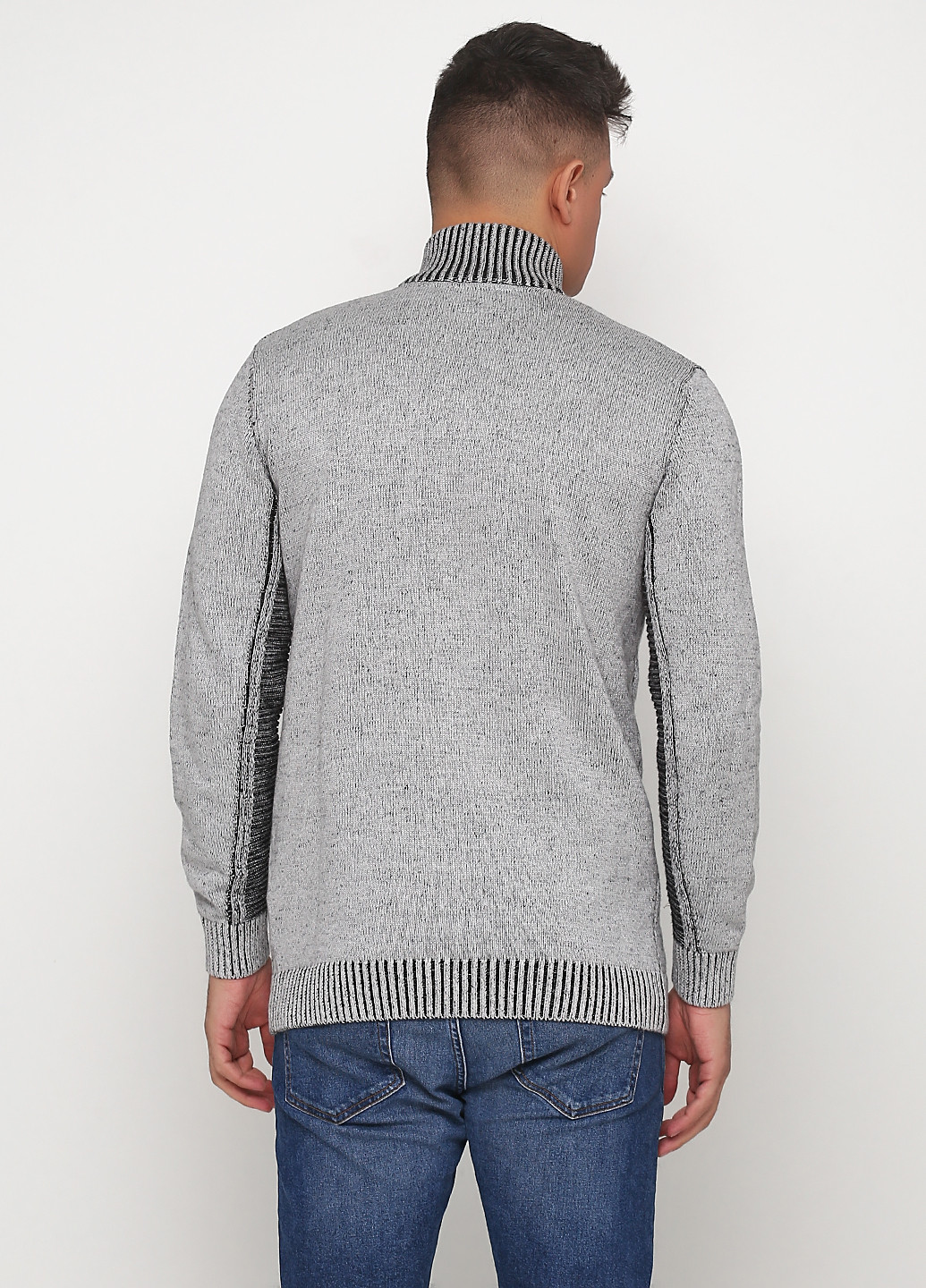 Светло-серый демисезонный свитер Tom Tailor