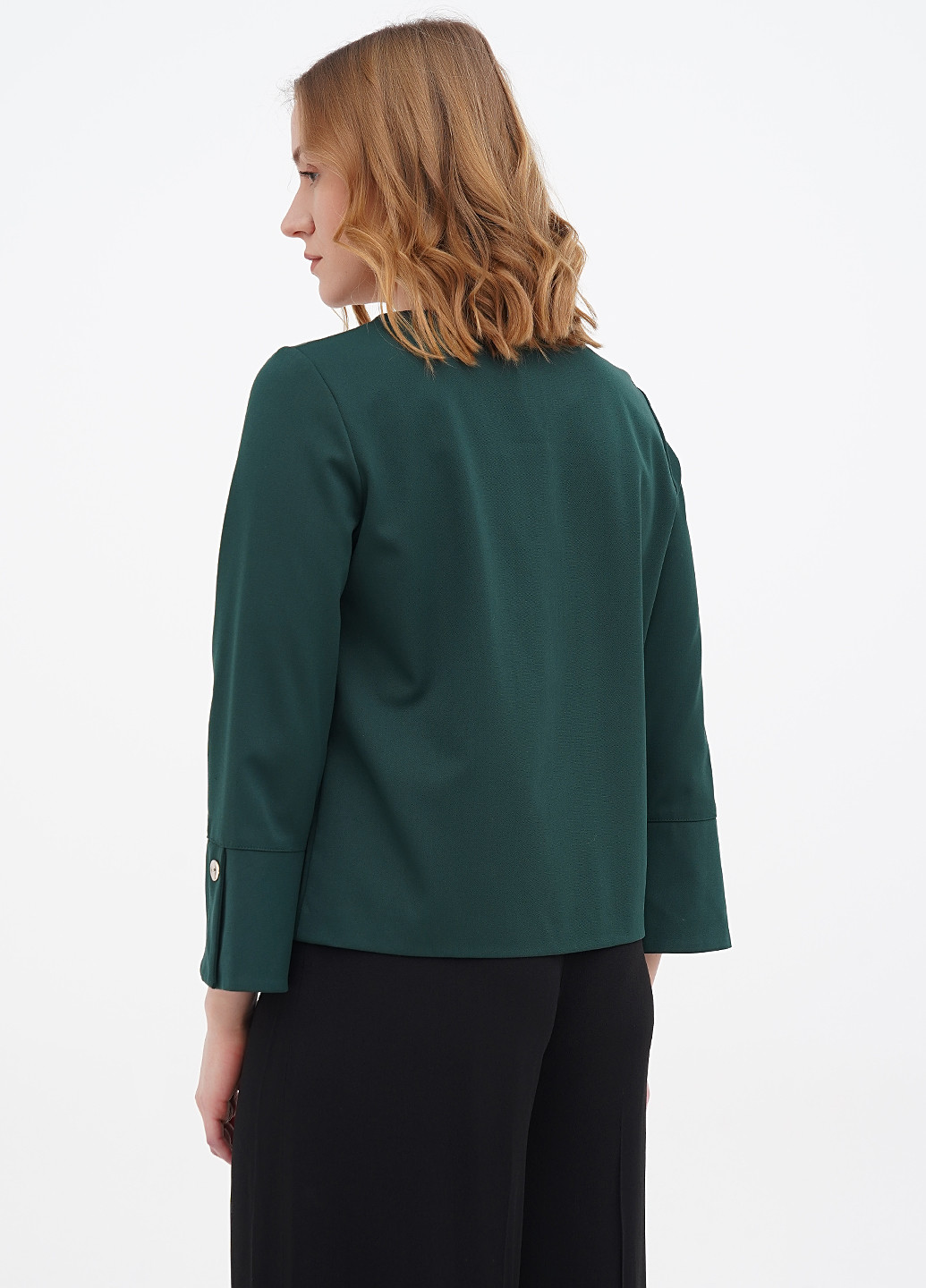 Темно-зеленая демисезонная блуза Diana Gallesi