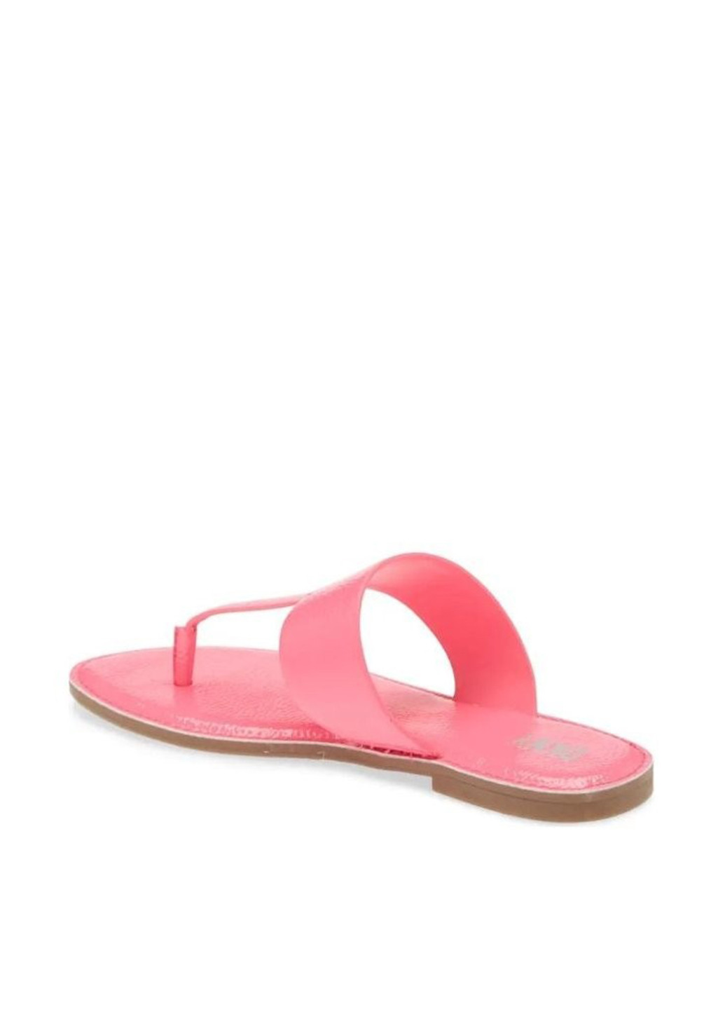 Розовые кэжуал вьетнамки DKNY лаковые, с логотипом