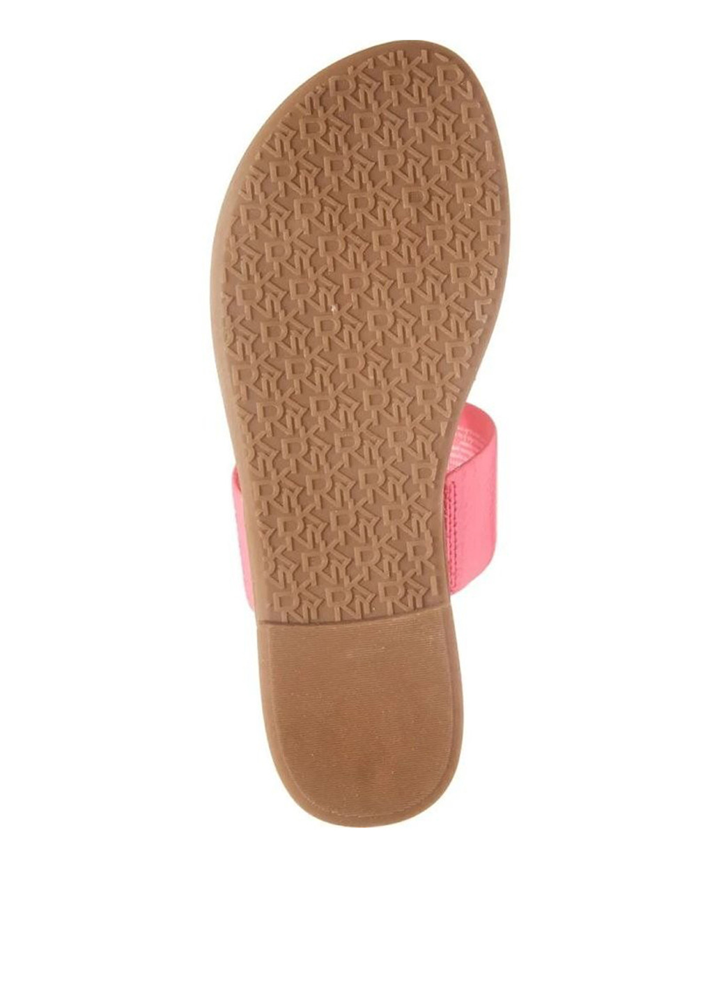 Розовые кэжуал вьетнамки DKNY лаковые, с логотипом