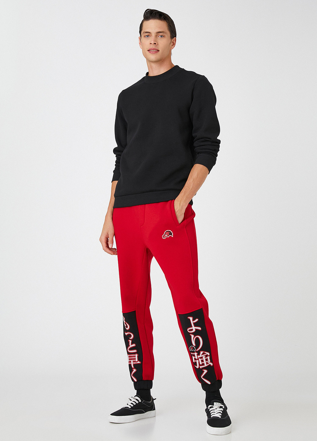 Красные кэжуал, спортивные демисезонные джоггеры брюки KOTON