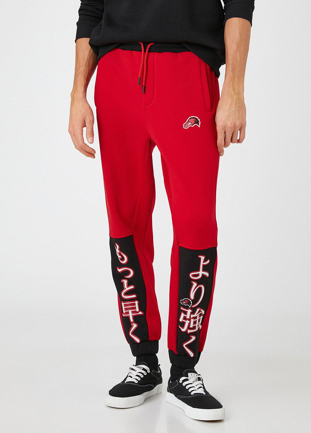Красные кэжуал, спортивные демисезонные джоггеры брюки KOTON