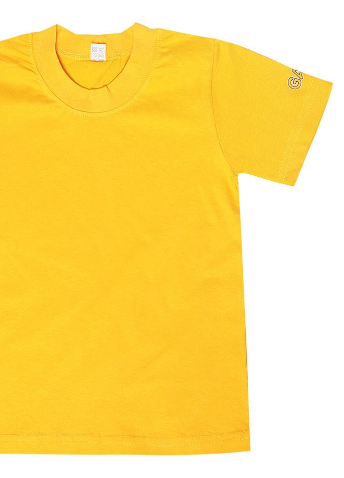 Желтая летняя детская футболка *спортик- нью* Габби