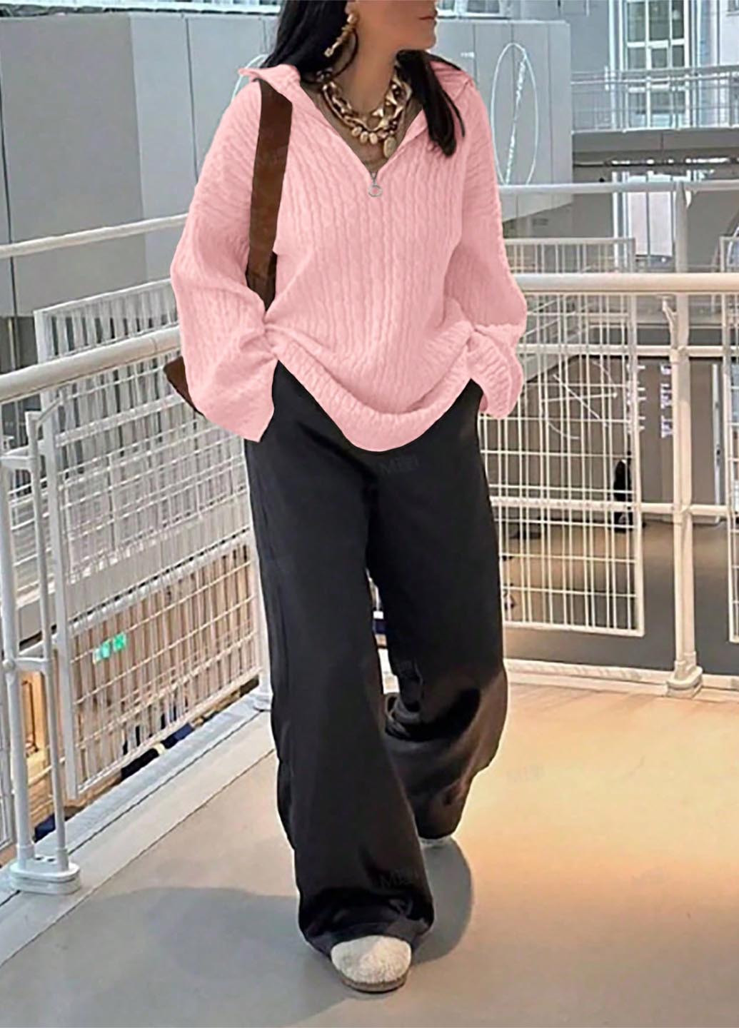 Рожевий демісезонний светр SHEIN