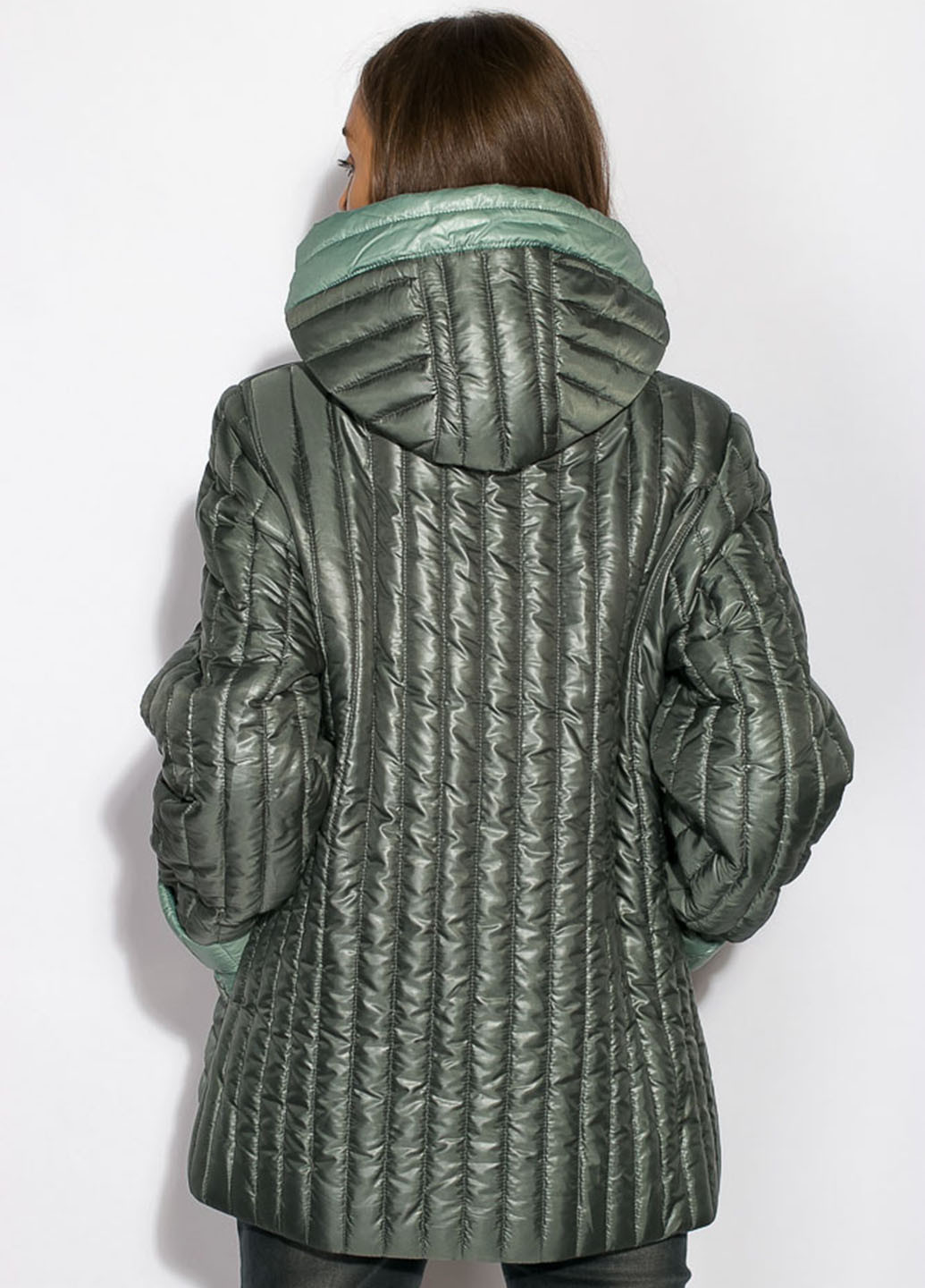 Темно-зеленая демисезонная куртка Time of Style