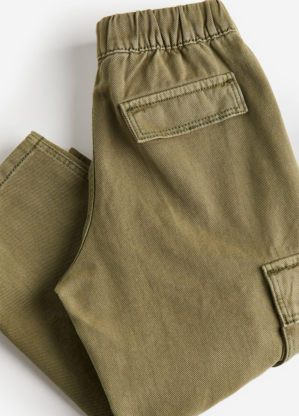 Оливковые кэжуал демисезонные брюки карго H&M