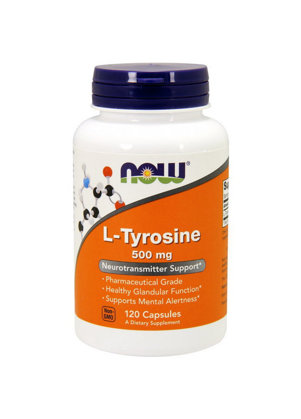 Л-Тирозин L-Tyrosine 500 mg (120 капс) нау фудс Now Foods (255362597)