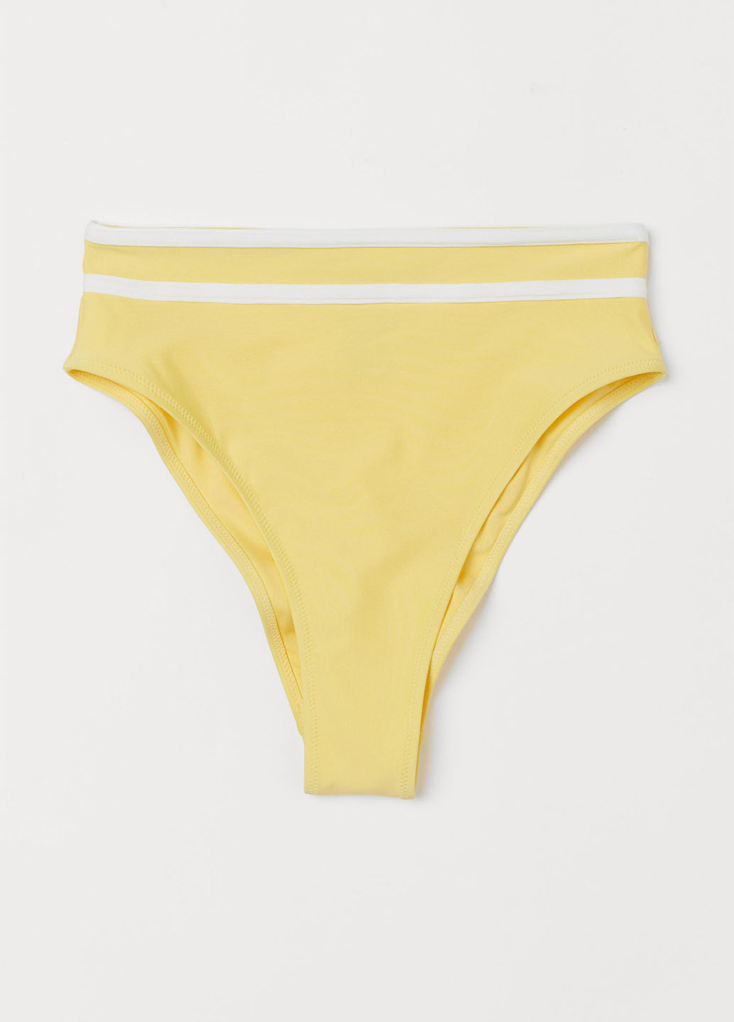 Желтые купальные трусики-плавки однотонные H&M