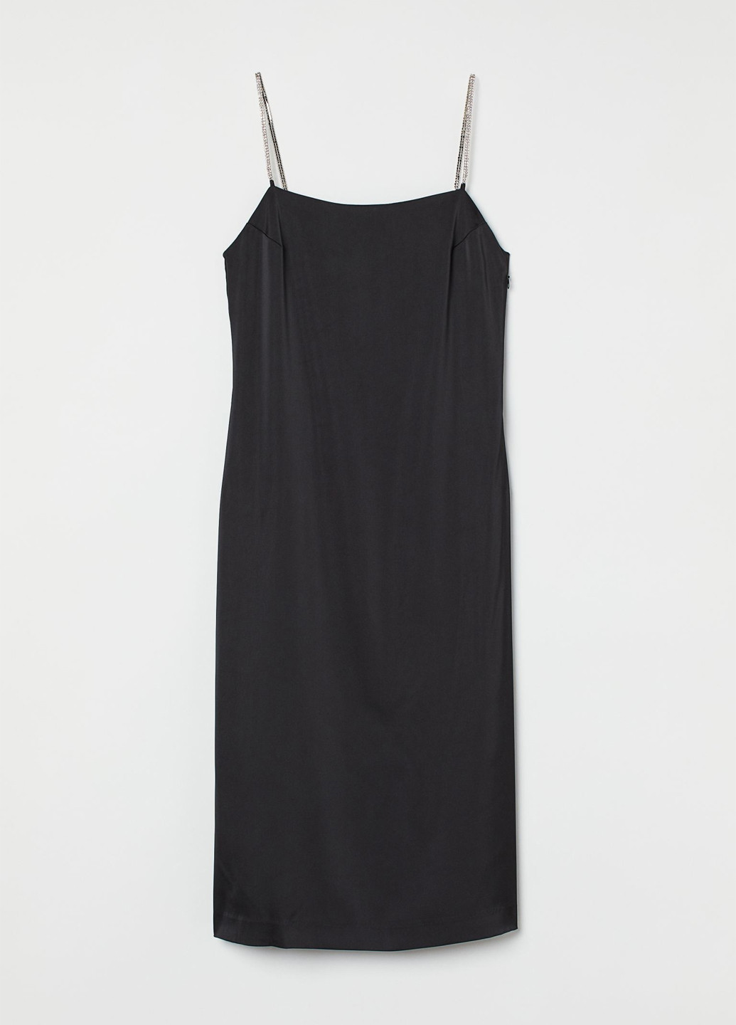 Черное кэжуал платье силуэтная H&M однотонное