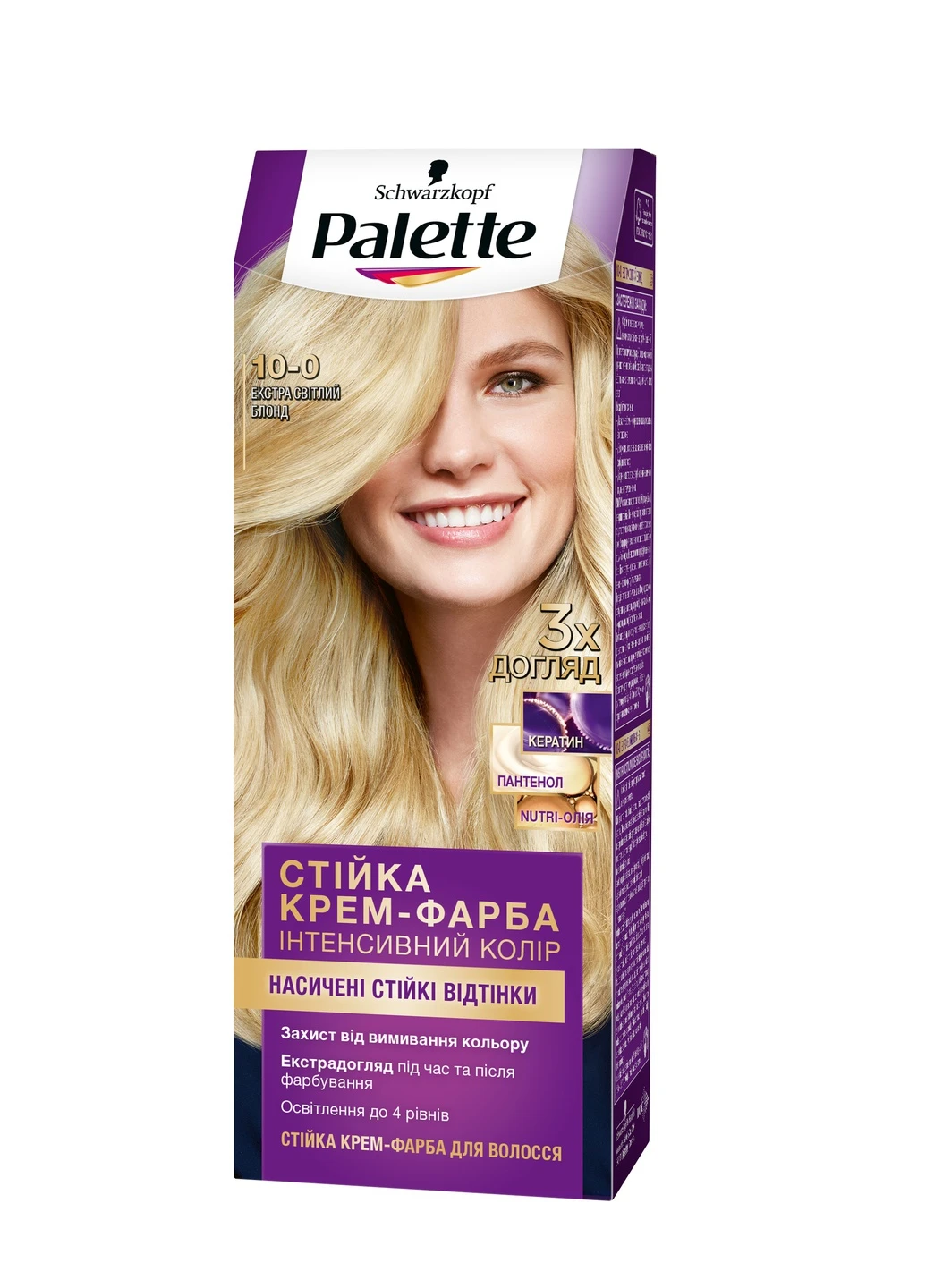 Краска для волос 10-0 Экстра светлый блонд Palette (228425564)
