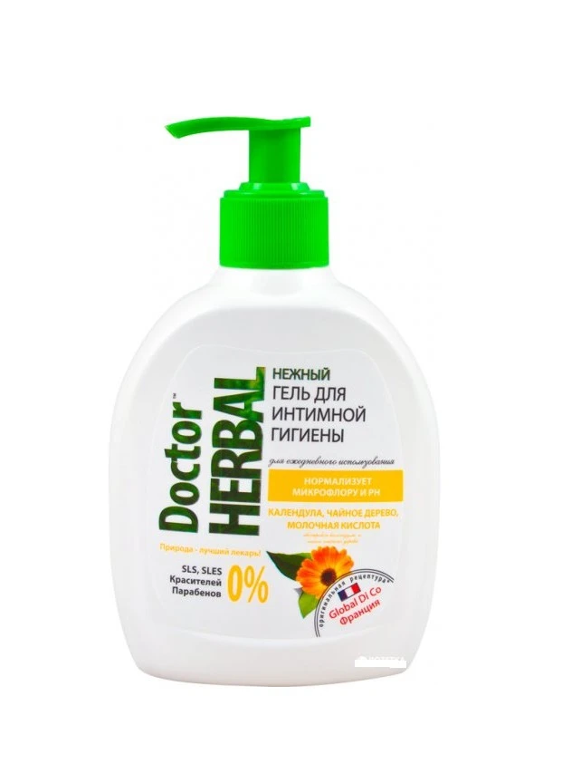 Гель для інтимної гігієни Doctor Herbal Календула і чайне дерево 300 мл Dr Herbal (248057376)