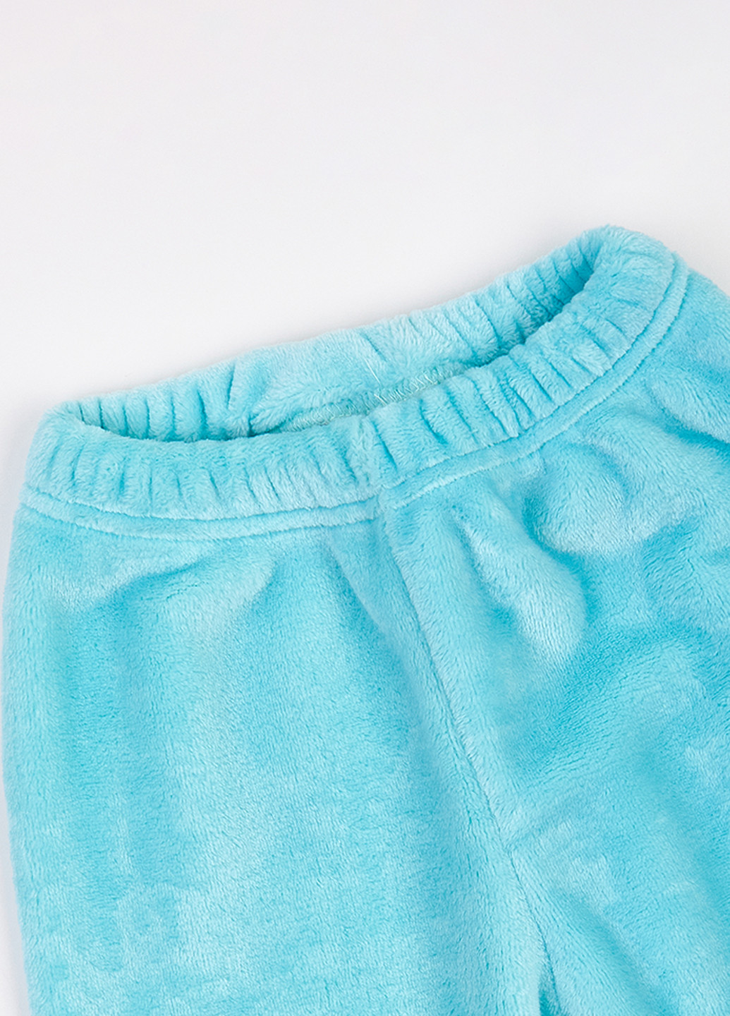 Голубая зимняя пижама (свитшот, брюки) Фламинго