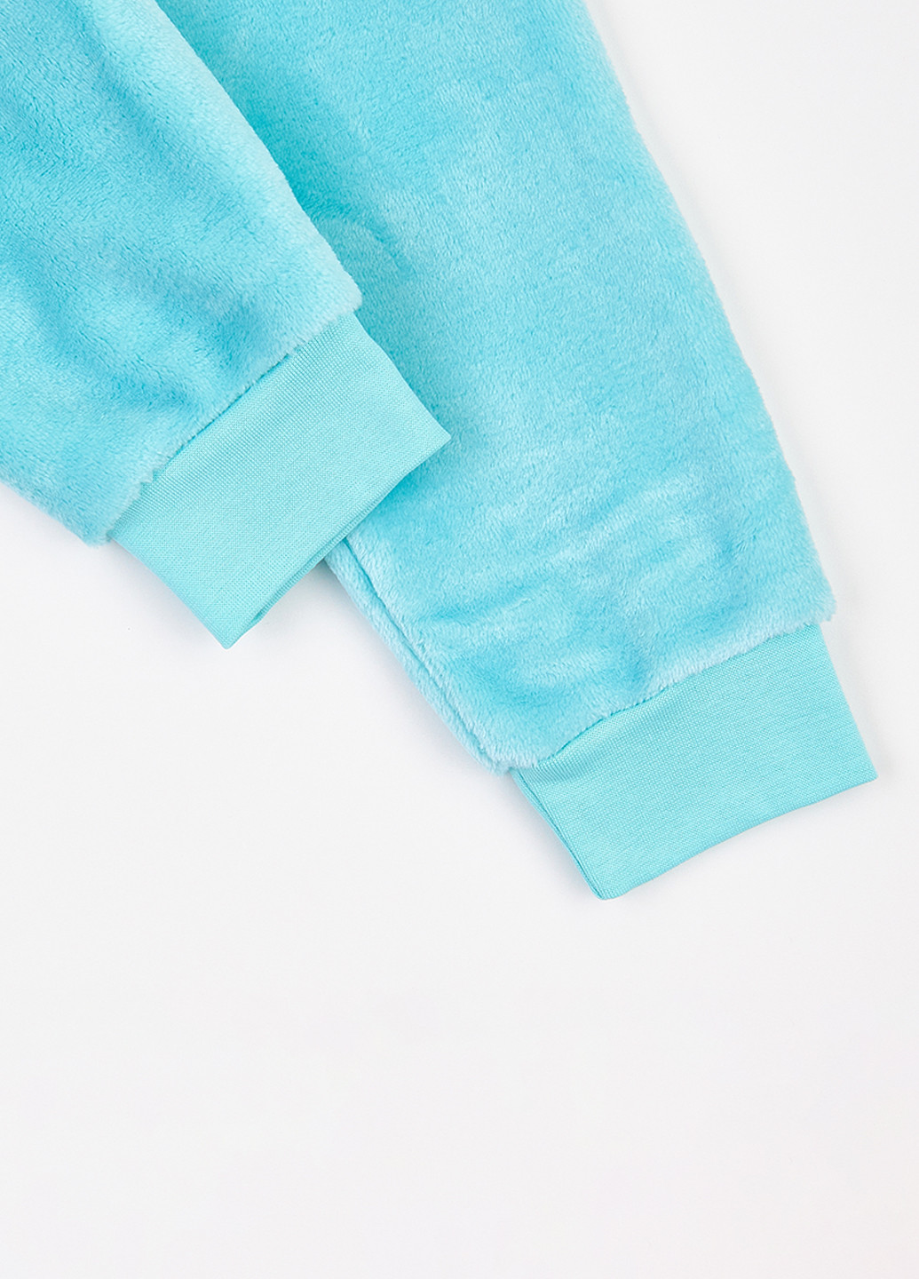 Голубая зимняя пижама (свитшот, брюки) Фламинго