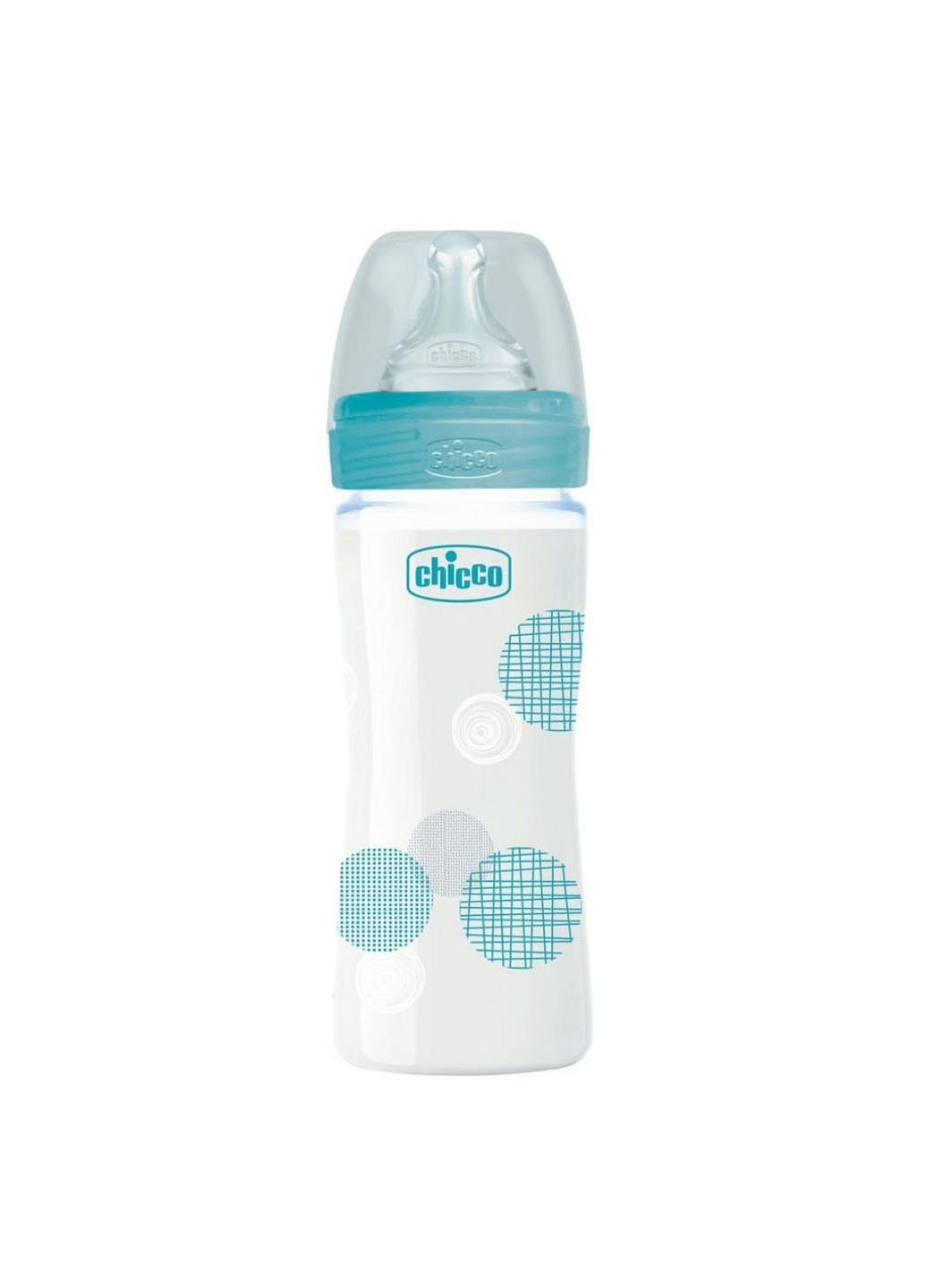 Бутылочка для кормления пластиковая Well-being Physio Colors с силик. соской 0м+ 240 Chicco (252188744)