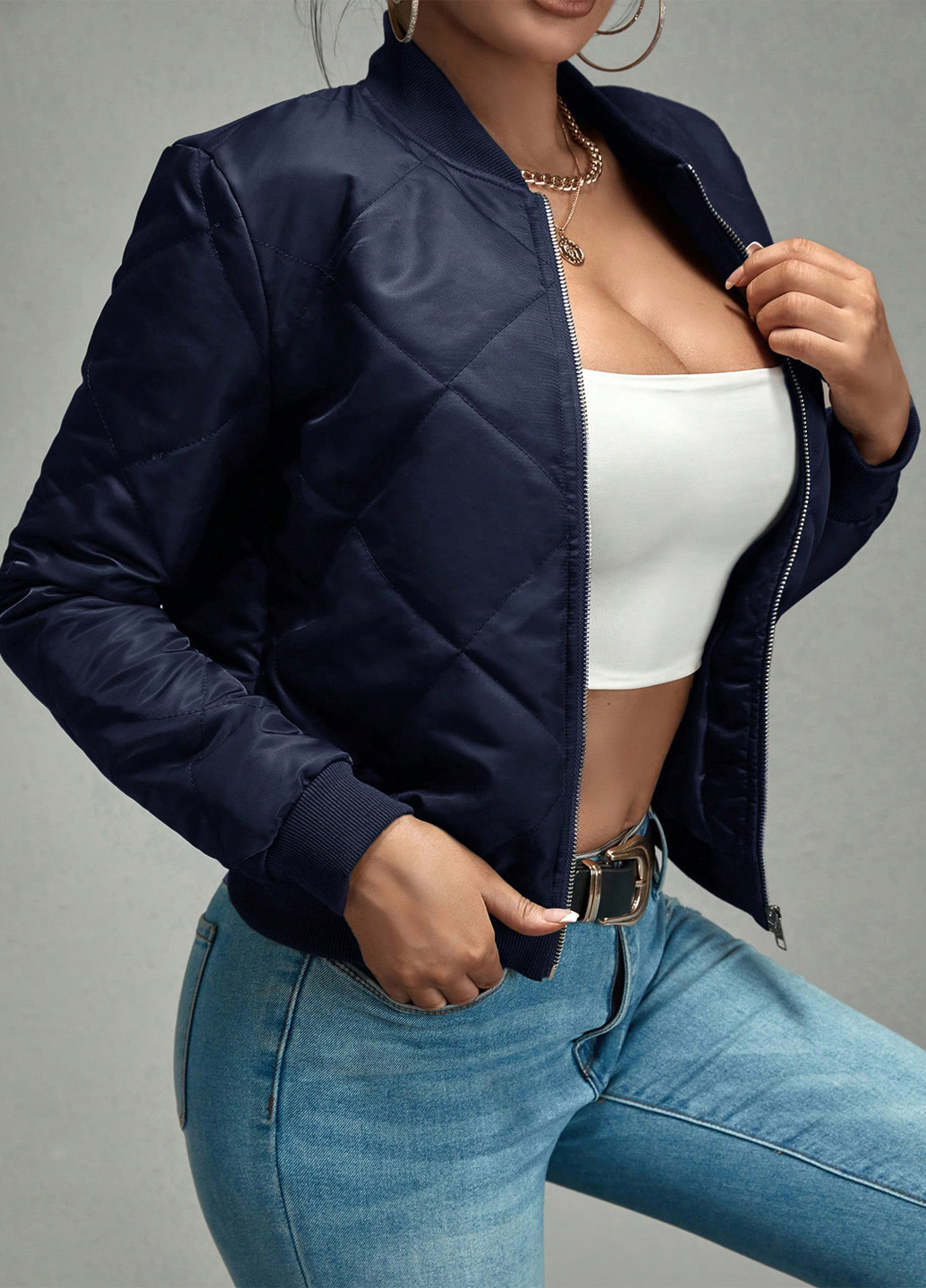 Бомбер SHEIN пілот (авіатор) на блискавці (334151641)