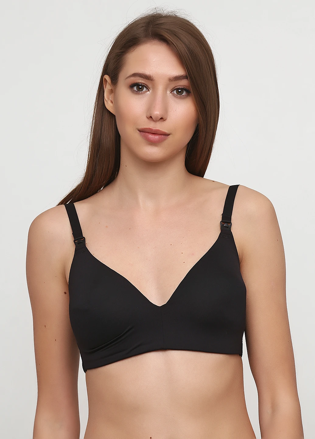 Чёрный бюстгальтер для кормящих H&M без косточек полиамид