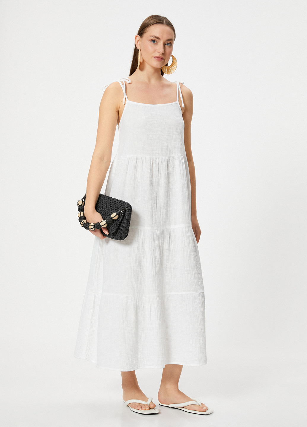 Летний женский сарафан KOTON однотонный