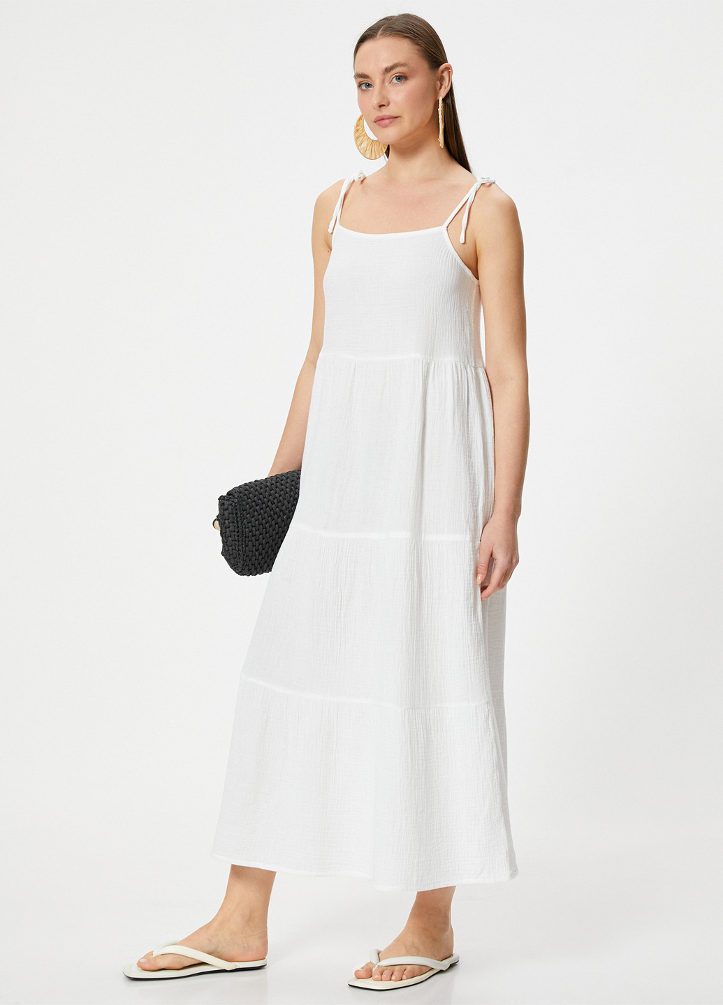 Летний женский сарафан KOTON однотонный