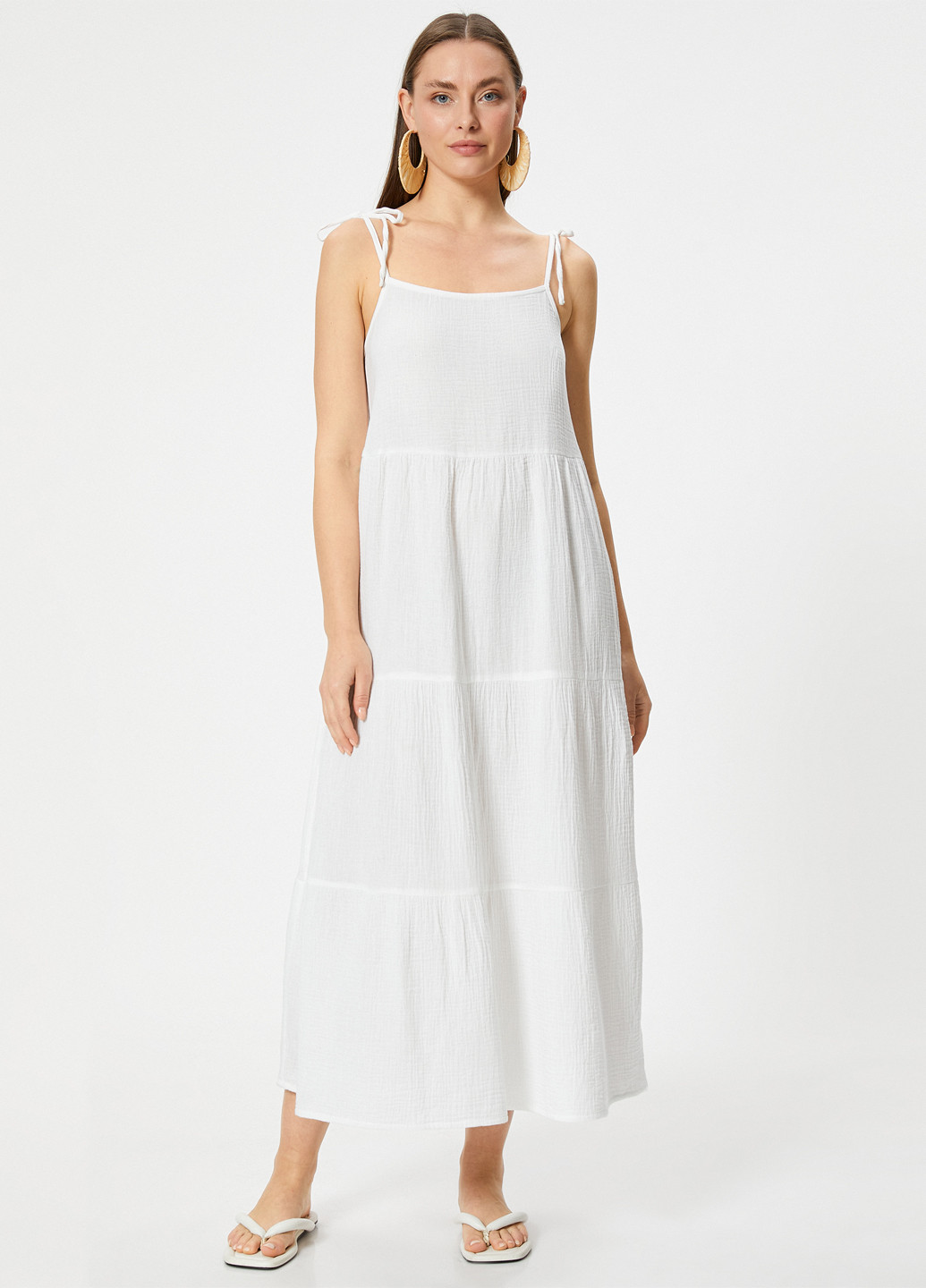 Летний женский сарафан KOTON однотонный