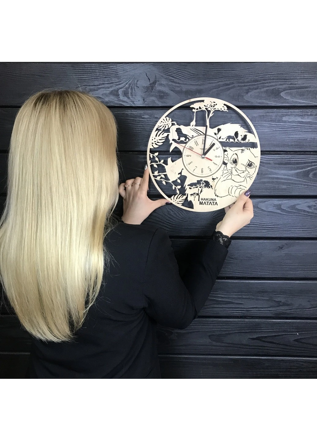 Необычные хендмейд часы в детскую «Король Лев. Симба» 7Arts (253567602)
