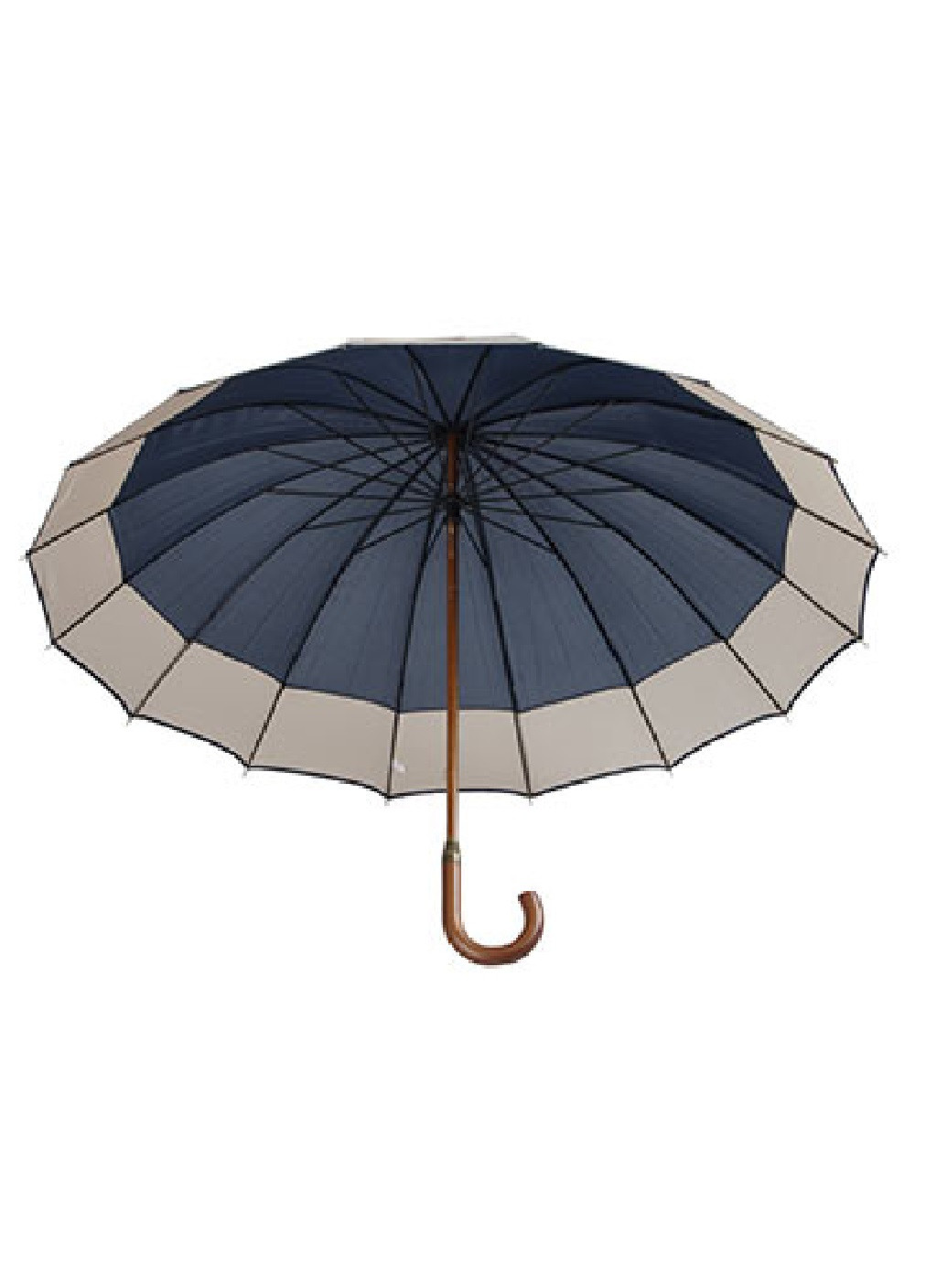 Зонт трость семейный полуавтомат 16 спиц (473235-Prob) Синий Unbranded (254104864)