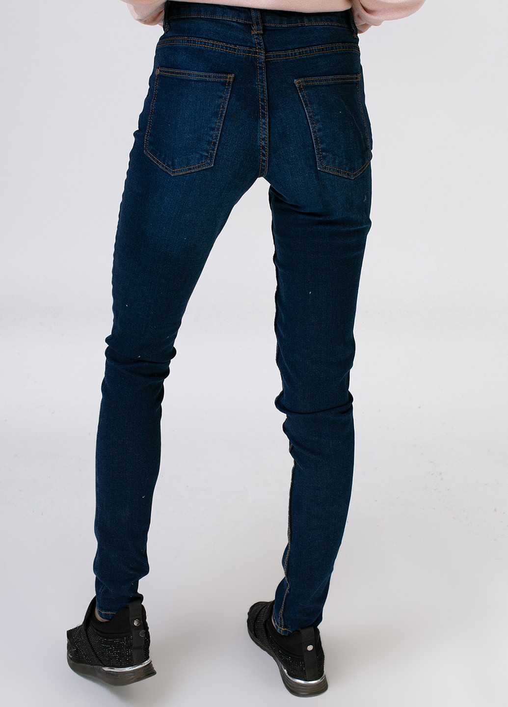 Темно-синие демисезонные зауженные джинсы Esmara