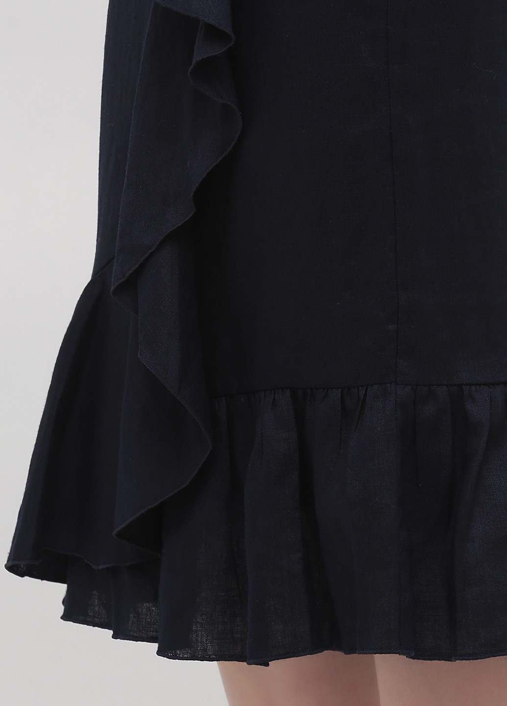 Темно-синяя кэжуал однотонная юбка Boden годе