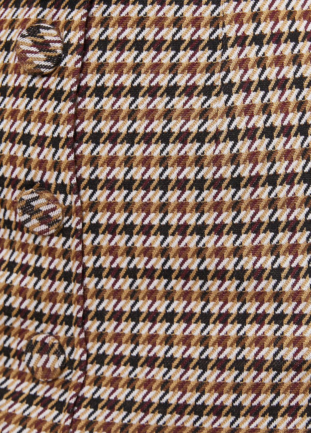 Коричневая кэжуал в клетку юбка KOTON карандаш