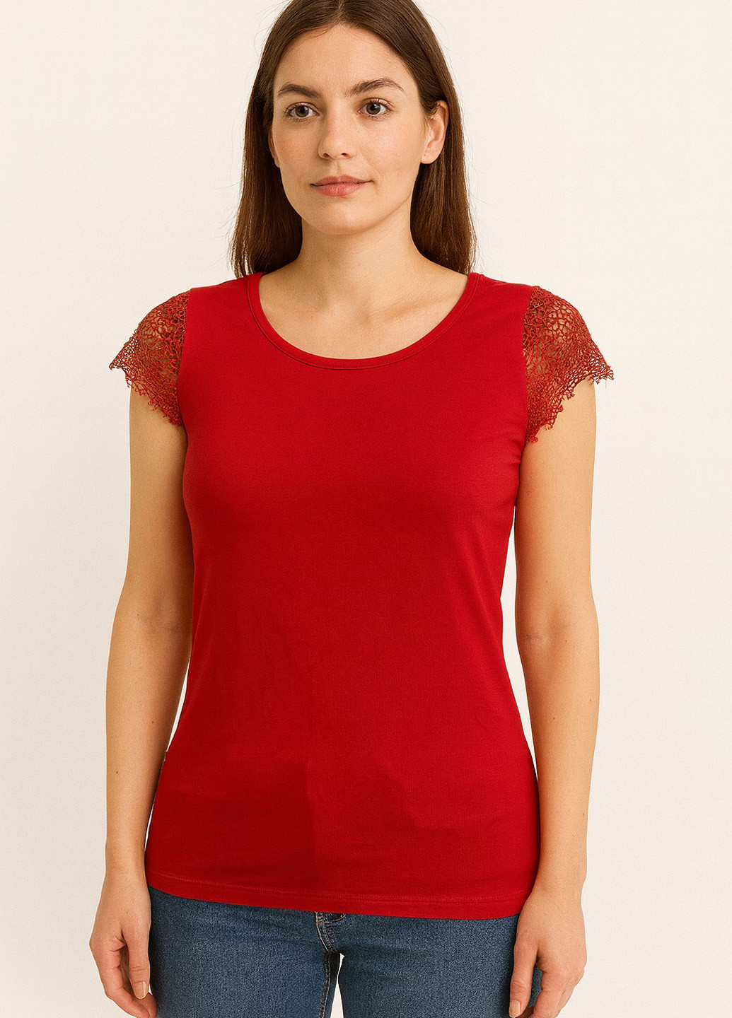 Красная блуза Sassofono