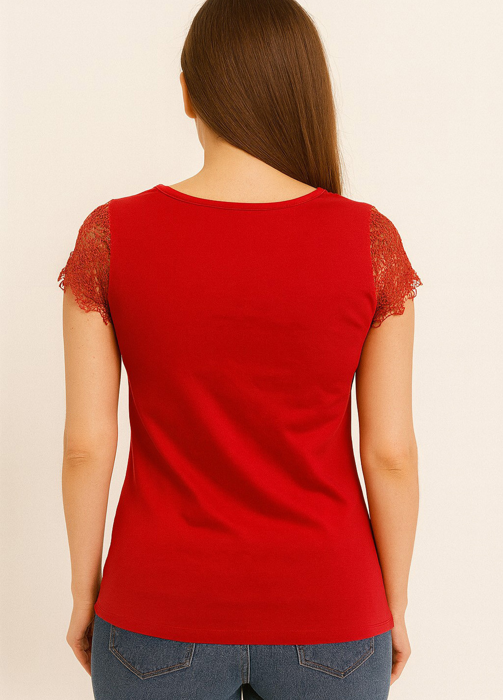 Красная блуза Sassofono