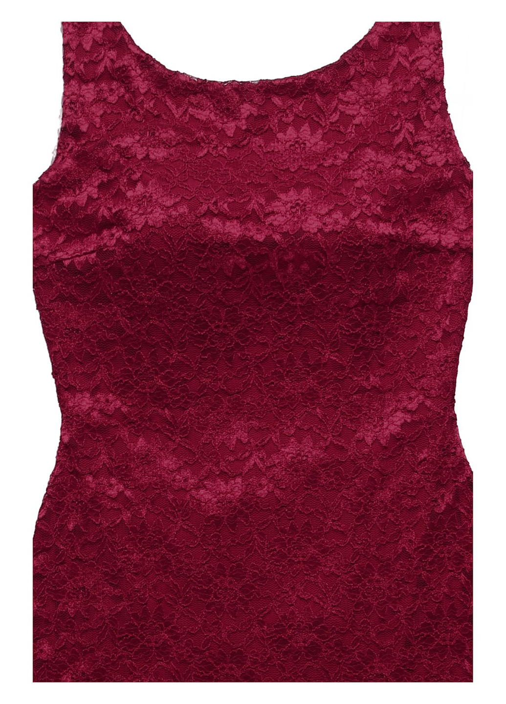 Темно-червона кежуал сукня кльош, з відкритою спиною Swing з квітковим принтом