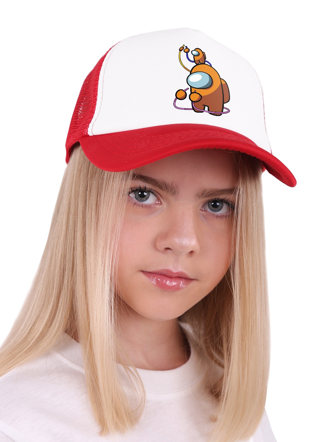 Кепка Тракер дитяча Амонг Ас Помаранчевий (Among Us Orange) (33404-2413) MobiPrint (220769693)